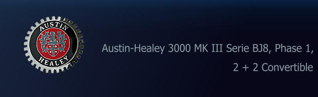 2 + 2 Convertible Austin-Healey 3000 MK III Serie BJ8, Phase 1,